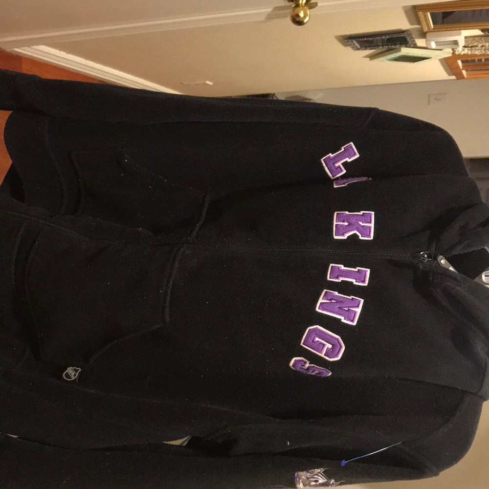 Vintage ccm la kings zip up hoodie